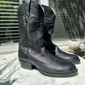 Tecovas Black Western Leather Boots